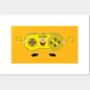 Spongey Gamer Posters and Art